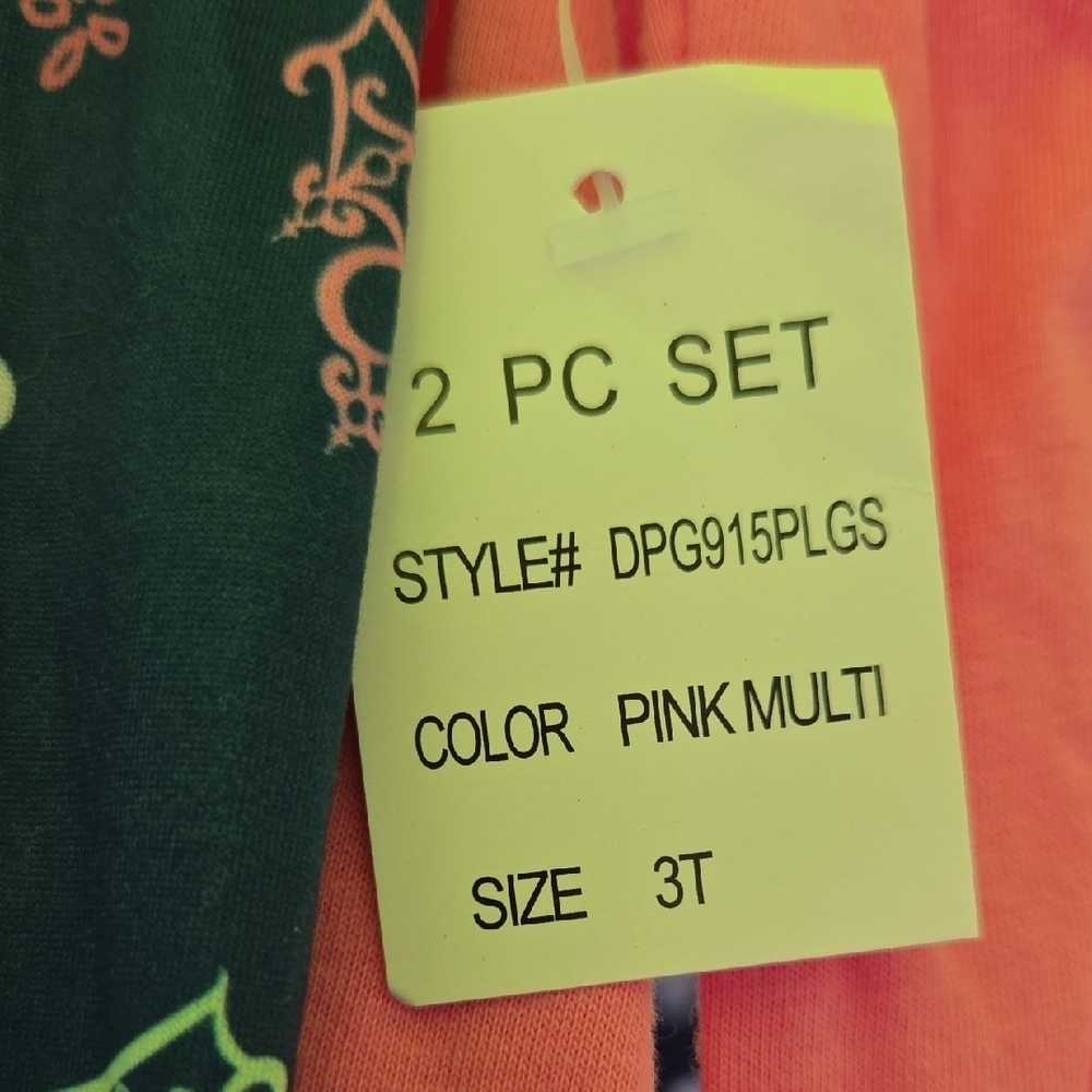 Disney Princess Pink Top and Navy Heart Leggings - Picture 3 of 4